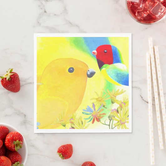 幻想的な鳥 スタンダードランチョンナプキン (インサイチュ)