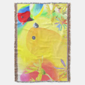 幻想的な鳥 スローブランケット (正面縦)