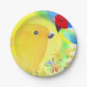 幻想的な鳥 ペーパープレート (正面)