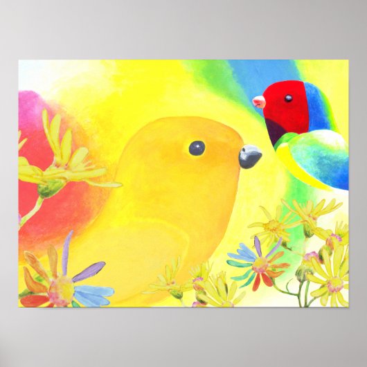 幻想的な鳥 ポスター (正面)