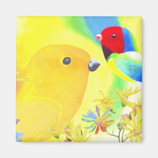 幻想的な鳥 マグネット (正面)