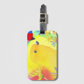 幻想的な鳥 ラゲッジタグ (正面縦)