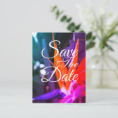 幻想的な鳳凰の結婚式・Save The Date 案内ポストカード (スタンド正面)