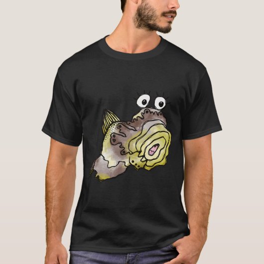 幻想的な黄色い魚 Tシャツ (正面)
