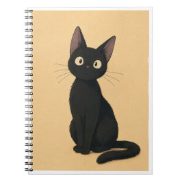 幻想的な黒猫にインスパイアされたノートブック ノートブック