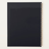 幻想的な黒猫のシルエットを作る プランナー手帳 (裏面)