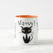 幻想的な黒猫の鳴き声! マグカップ (中央)