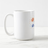 幻想的な6つのデイジーの春の花束 コーヒーマグカップ (左)