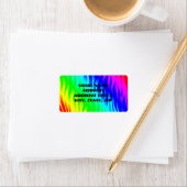 幻想的に輝く虹の色 ラベル (インサイチュ)