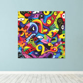 幻想的モザイク キャンバスプリント (インサイチュ (ウッドフロア))