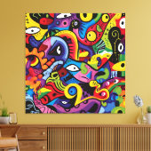 幻想的モザイク キャンバスプリント (インサイチュ (リビング))