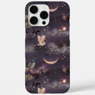 幻想的不気味なフクロムーンパープルランタン iPhone 16 PRO MAXケース