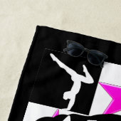 幻想的体操用パーソナライズされたビーチタオル ビーチタオル (インサイチュ)