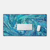 幻想的抽象芸術波 デスクマット (キーボード&マウス)