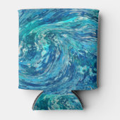 幻想的抽象芸術波 缶クーラー (正面)