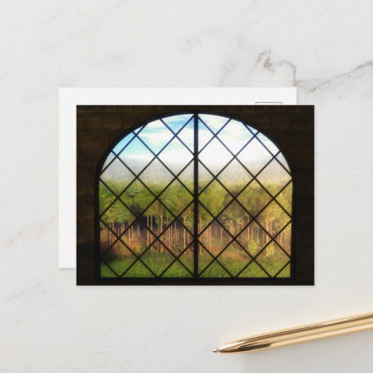 幻想的縁どな:妖精の土地のはがき ポストカード (正面/裏面インサイチュ)