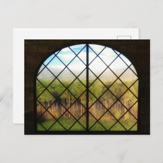 幻想的縁どな:妖精の土地のはがき ポストカード (正面/裏面)