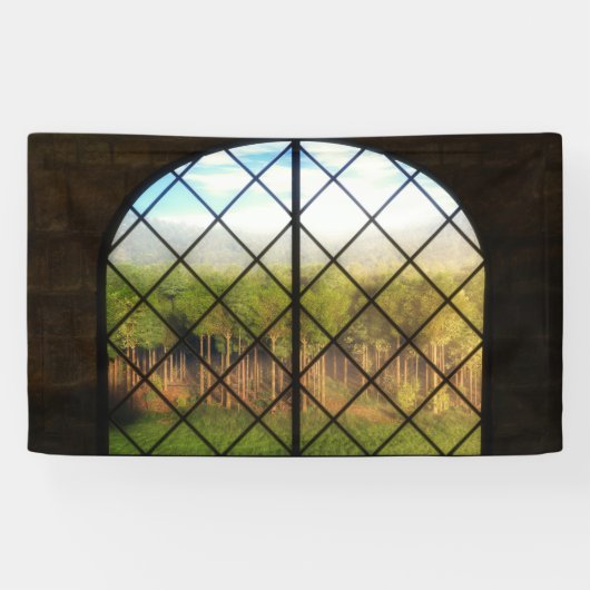 幻想的縁どな：妖精の土地旗 横断幕 (横)