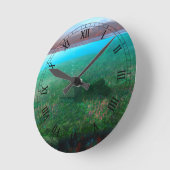 幻想的:ザアイランドコテージ時計 ラウンド壁時計 (傾斜)
