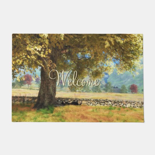 幻想的：ブナの木の下のドオーマ ドアマット (正面)