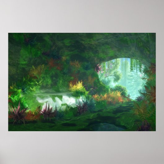 幻想的:マーブルプリントの婦人 ポスター (正面)