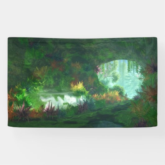 幻想的:大理石のバナーの女性 横断幕 (横)