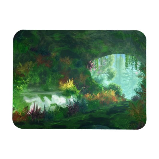 幻想的：大理石の女性フレキシブルマグネット マグネット (横)