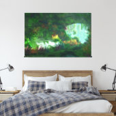 幻想的：大理石キャンバス印刷のレディ キャンバスプリント (インサイチュ (寝室))