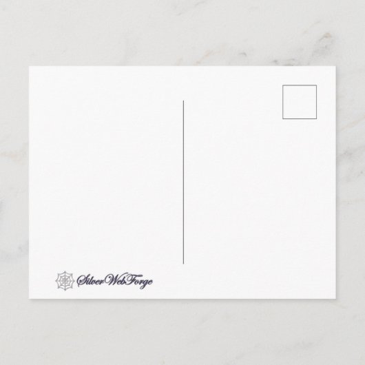 幻想的:大理石ポストカードの女性 ポストカード (裏面)