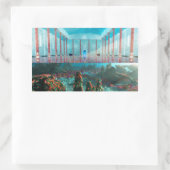 幻想的：妖精のバスステッカー 長方形シール (バッグ)