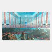 幻想的：妖精のバスステッカー 長方形シール (正面)