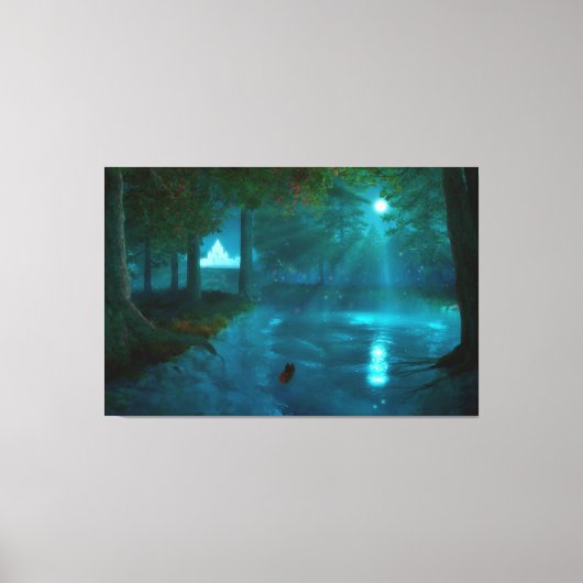 幻想的：妖精の宮殿キャンバスプリントへ キャンバスプリント (正面)