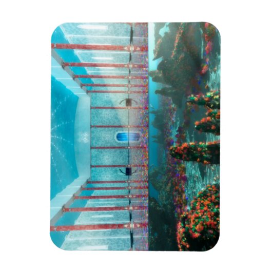 幻想的：妖精バス柔軟な磁石 マグネット (縦)