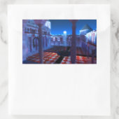 幻想的:宮殿の中庭ステッカー 長方形シール (バッグ)