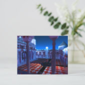 幻想的：宮殿ポストカードの中庭 ポストカード (スタンド正面)