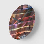 幻想的：宮殿ライブラリ時計 ラウンド壁時計 (傾斜)