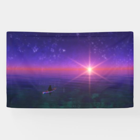 幻想的：海の旗 横断幕 (横)