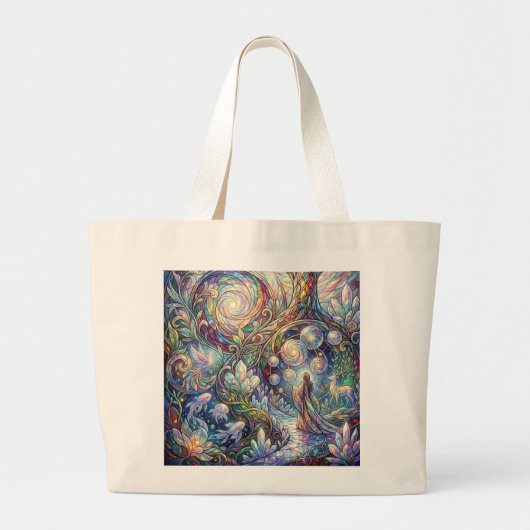 幻想芸術トートバッグ - 驚異 ラージトートバッグ (正面)