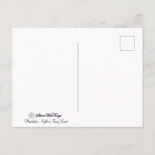 幻想:妖精の国のはがき ポストカード (裏面)