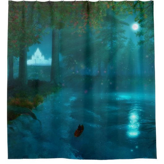 幻想：妖精の宮殿シャワーカーテンへ シャワーカーテン (正面)