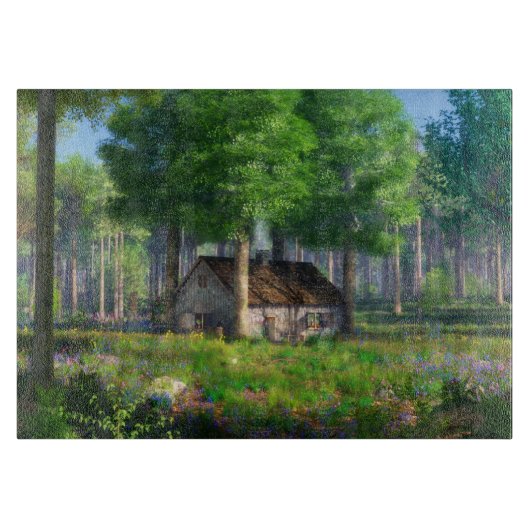 幻想:森のコテージ切断ボード カッティングボード (正面)