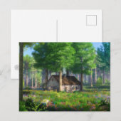 幻想:森のコテージ葉書 ポストカード (正面/裏面)