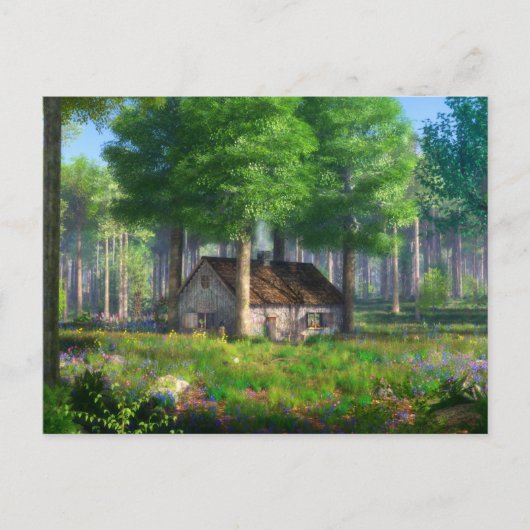 幻想:森のコテージ葉書 ポストカード (正面)