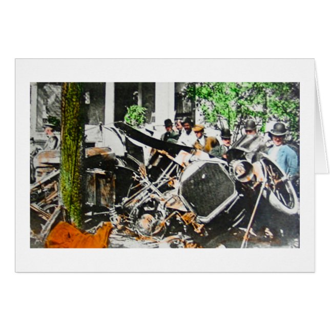 幻灯車の大破の事故のヴィンテージ (正面横)