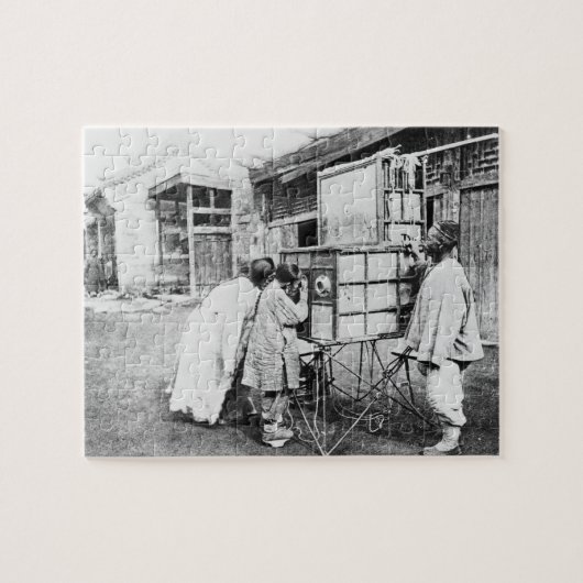 幻灯、c.1870 (b/wの写真) ジグソーパズル (横)