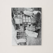 幻灯、c.1870 (b/wの写真) ジグソーパズル (縦)