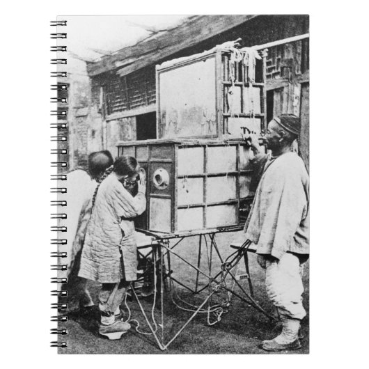 幻灯、c.1870 (b/wの写真) ノートブック (正面)