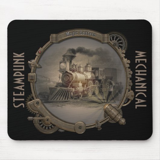 幻灯- Steampunkのスタイルフレーム マウスパッド (正面)