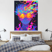 幻視が解け#1 キャンバスプリント (インサイチュ (寝室))