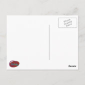 幻覚ピンクのオレンジ色 ポストカード (裏面)